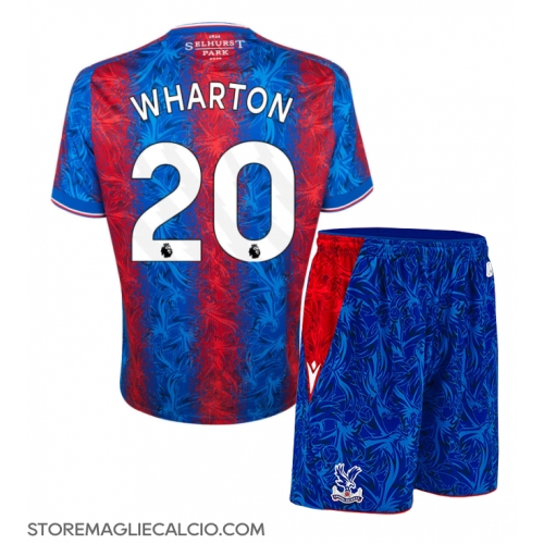 Crystal Palace Adam Wharton #20 Maglia Gara Casa Repliche 2024-25 Bambino Maniche Corte Crystal Palace Adam Wharton #20 Maglia Gara Casa Repliche 2024-25 Bambino Maniche Corte
